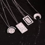 Wholesale Fashion Gold Plated Necklace Set Tarnish Free Jewelry Enamel Stainless Steel Pendant Necklace