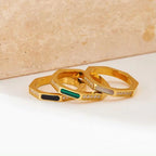 Clear Jewelry Diamond Cz 18K Gold Plated Luxury Shell Ring for Woman Zircon Ring