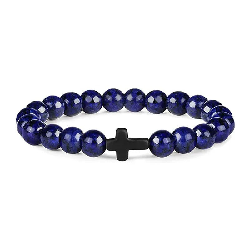 Crossed Stone Bracelet